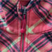LULULEMON FULL ZIP SCUBA HOODIE/JACKET-ORANGE/BLACK/YELLOW PLAID-6