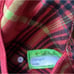 LULULEMON FULL ZIP SCUBA HOODIE/JACKET-ORANGE/BLACK/YELLOW PLAID-6