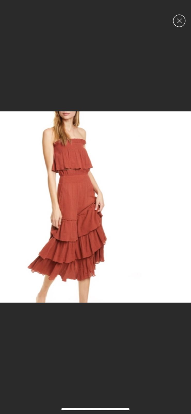 Free People Sea Breeze Set Crop Top Midi Skirt