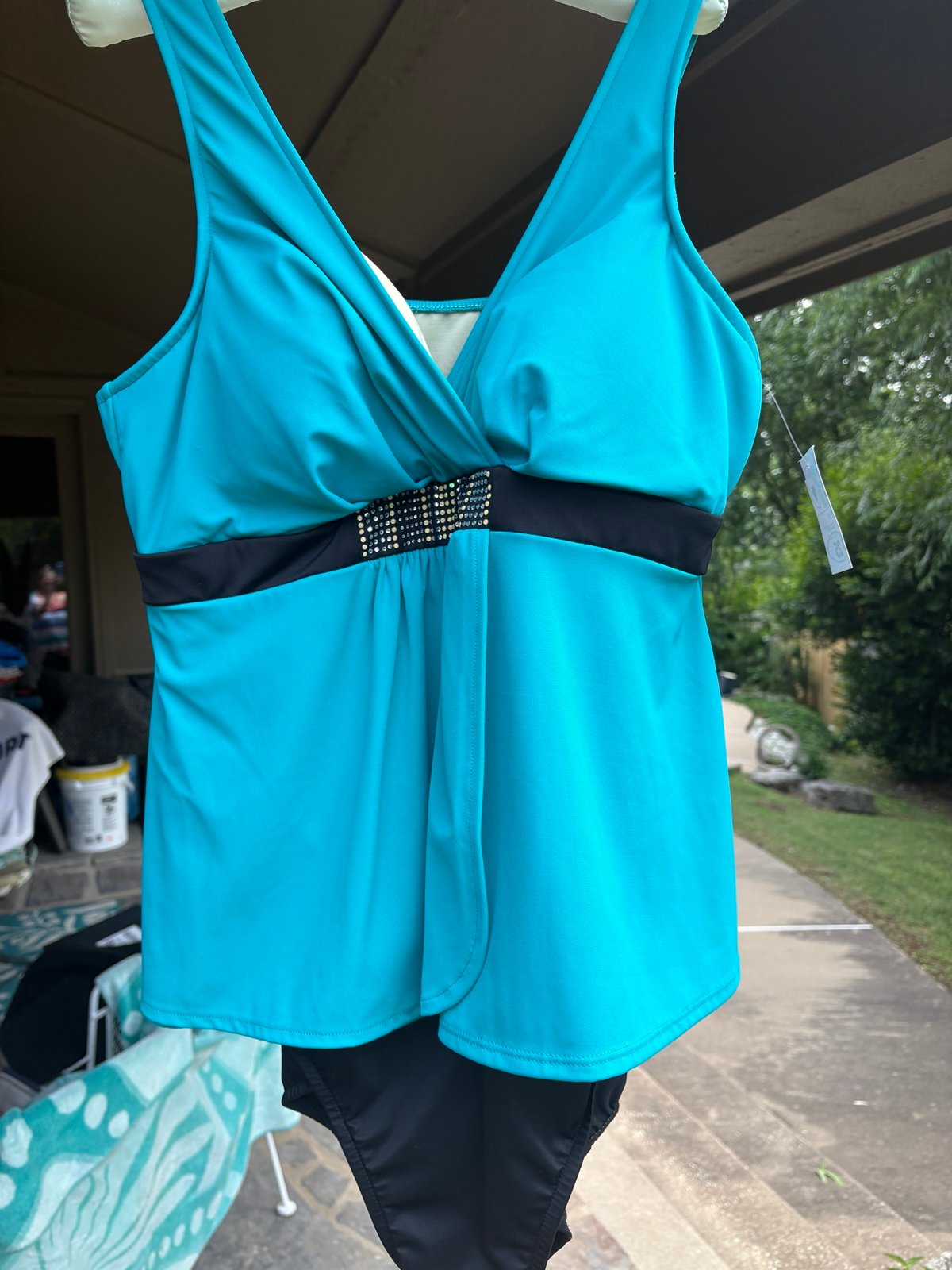 Trimshaper Plus Size Empire Princess Swim Dress NEW. Size 18W