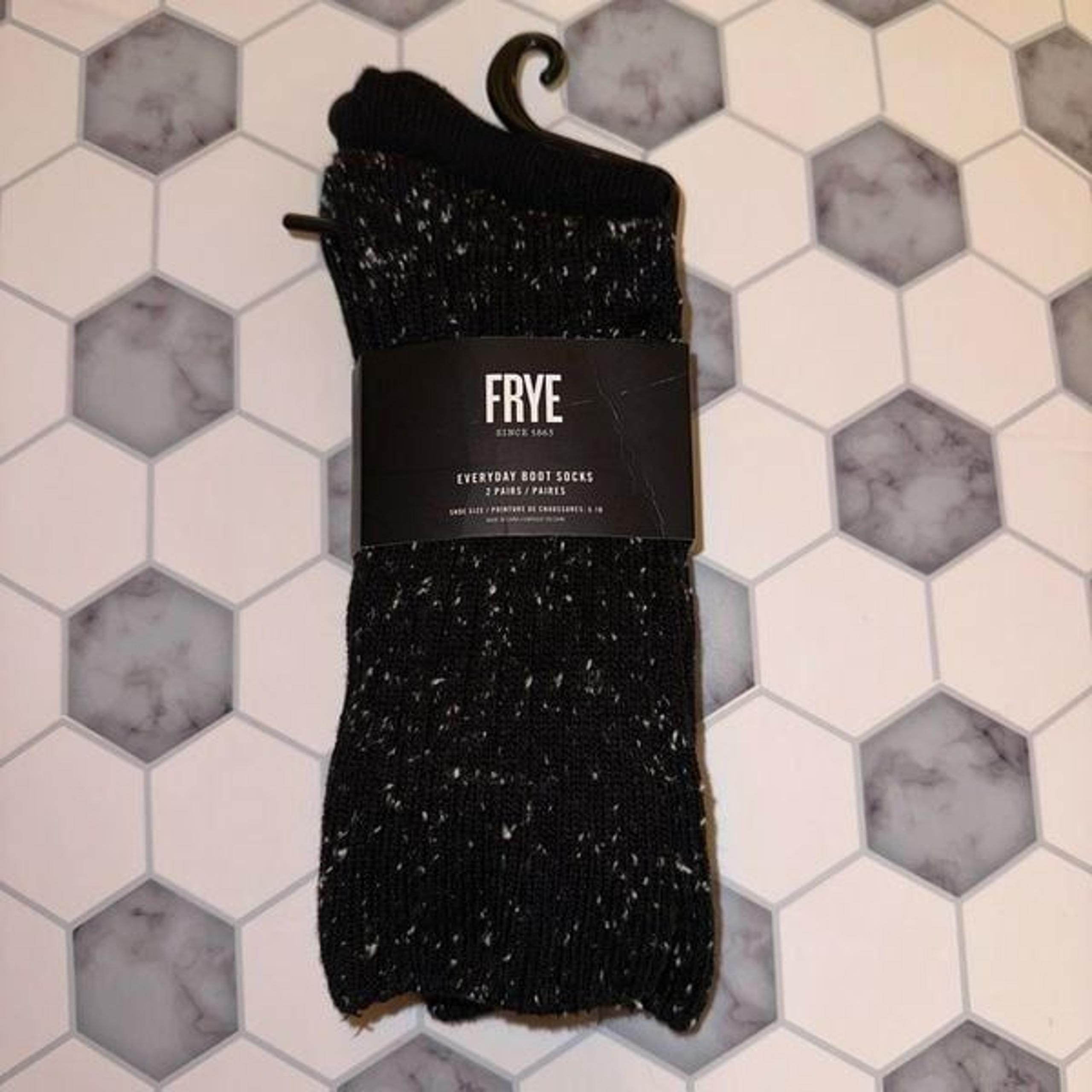 Frye Women’s Everyday Boot Socks - 2 Pairs - Black and Speckled