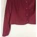 NWT Pendleton Blazer Women's Size 18 Maroon Virgin Wool Buttons Down =R