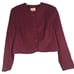 NWT Pendleton Blazer Women's Size 18 Maroon Virgin Wool Buttons Down =R