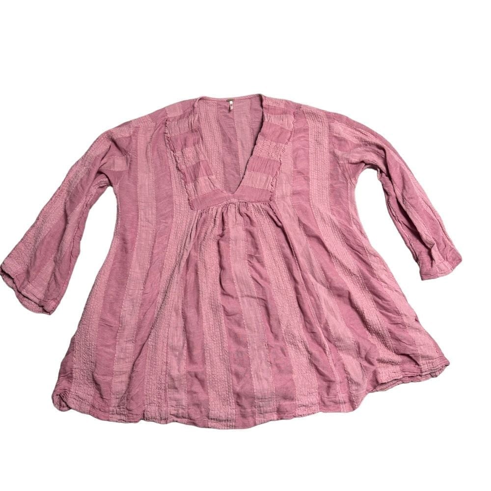 Free people Women's Size Medium Pink Long Sleeve Dress w/ Pockets