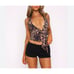 White Fox Boutique - Thoughts of You Cheetah Print Halter Top in Brown & Black
