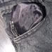Vintage Print Jeans Y2K Washed Gray Straight Pants Street Gothic Loose Uni
