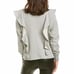 A.L.C. Gray Keller Ruffle Crewneck Pullover Sweatshirt