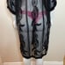 Black embroidered dream catcher lace beach cover up kimono