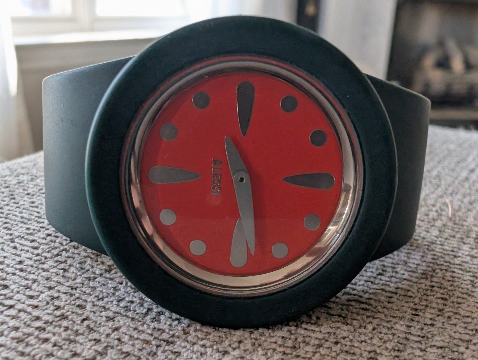 ALESSI WATCH POLYURETHANE BAND By Stefano Pirovano AL1003 Green 3ATM 30 Meters