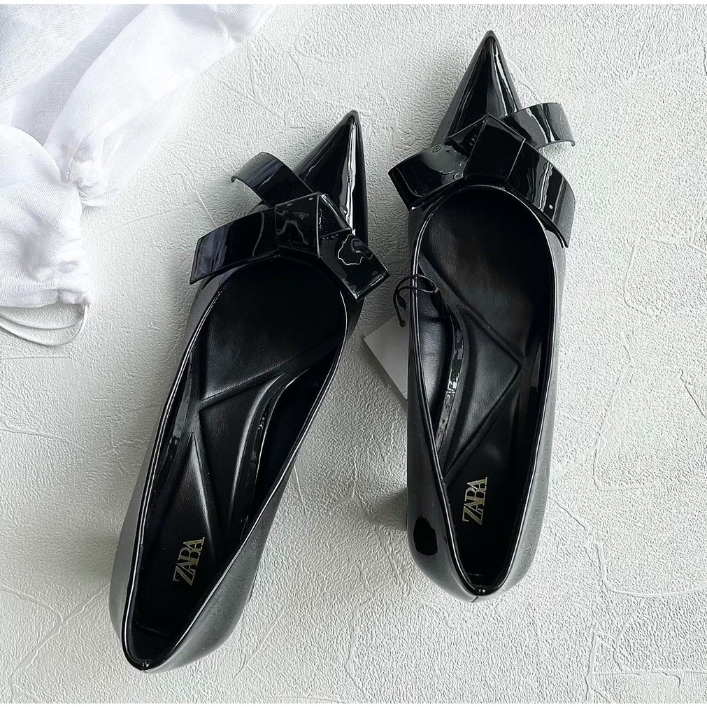 ZARA Faux Patent Leather Heels NWT LAST ONE!!!
