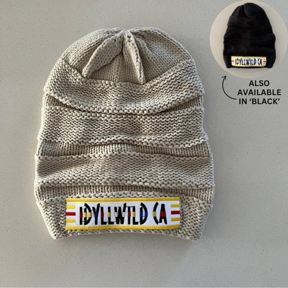 NWOT clay slouchy embroidered Idyllwild California beanie