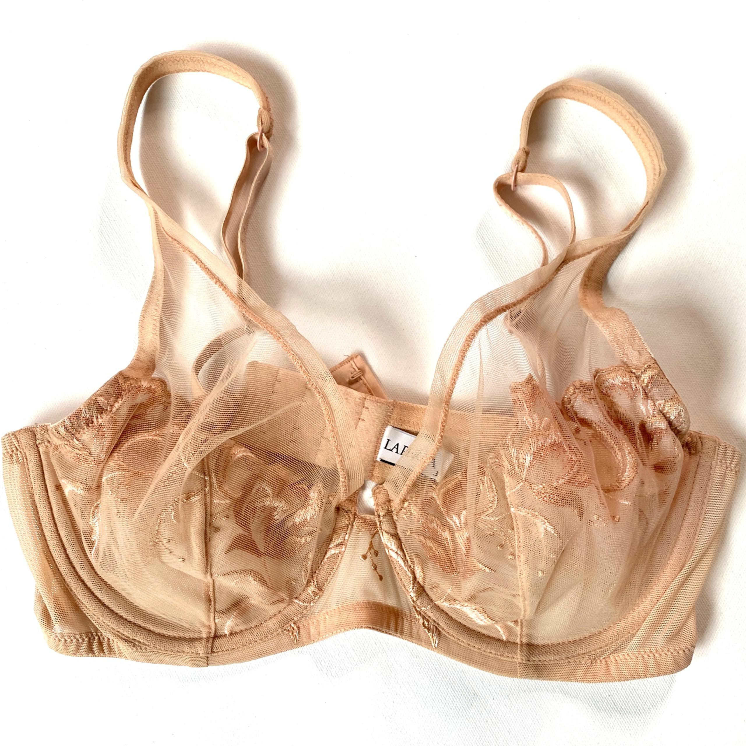 La Perla peach lace bra 3 size 36
