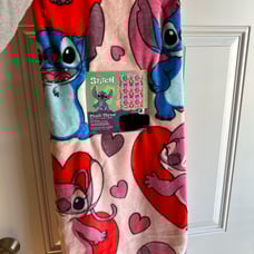 Stitch and Angel Valentine’s Blanket