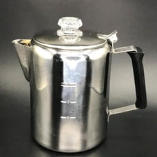 GSI Outdoors Percolator Clear Top Coffee Pot Stainless Steel Silicone Handle 8