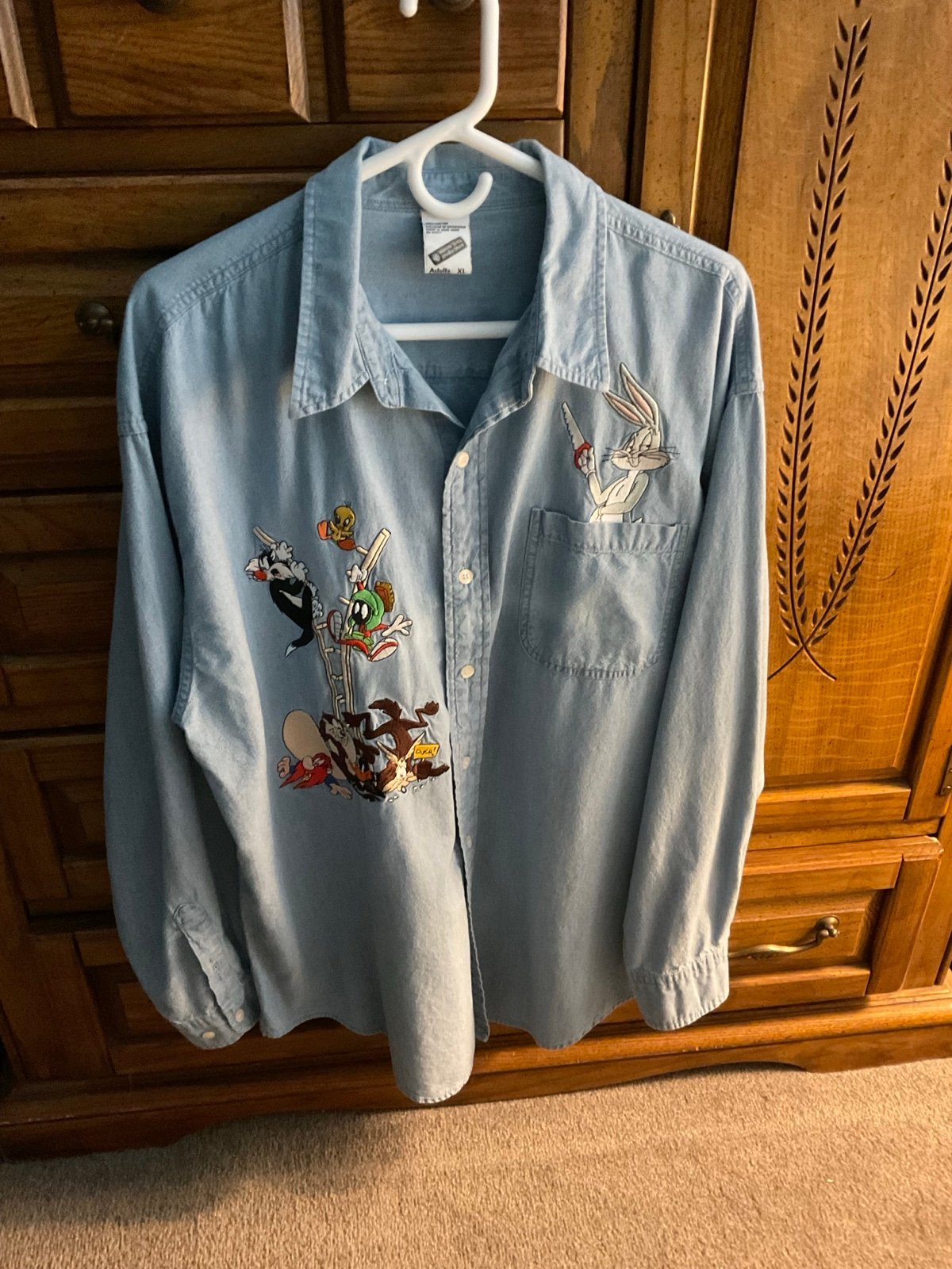Warner Bros. Brand New Vintage Looney Tunes Denim Shirt