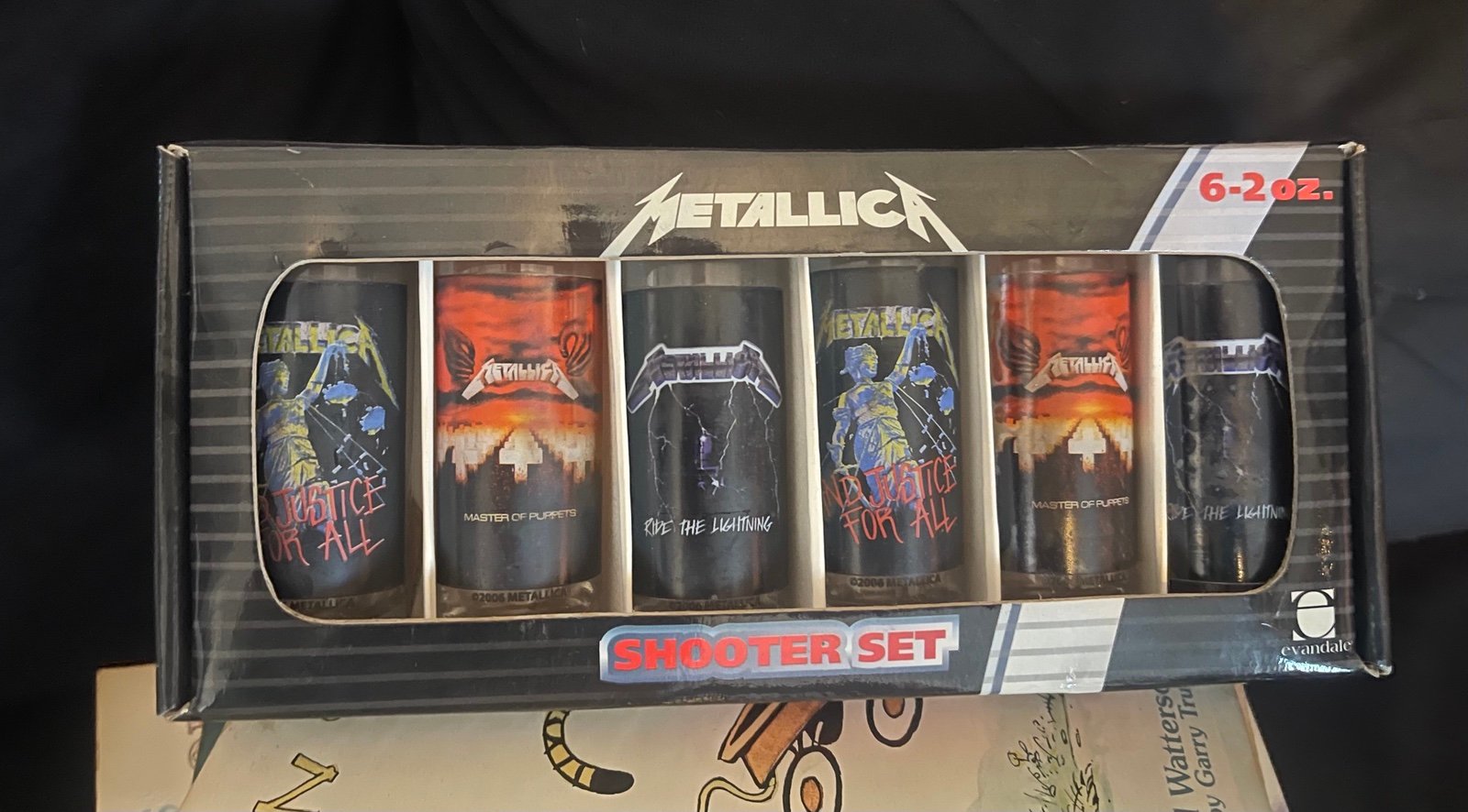 Metallica 2006 Rare Shot Glass Set
