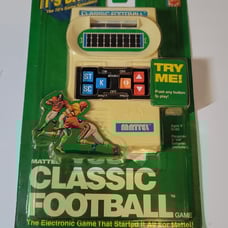Vintage 2000 Mattel Classic Electronic Football Game Original Packaging.