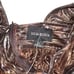 NWOT Sabina Musayev Wendy Metallic Pleated Long Sleeve Mini Dress XS in Bronze