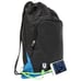 M Edge Tech Sackpack with Rechargeable portable phone battery NWT BLACK/ Blue