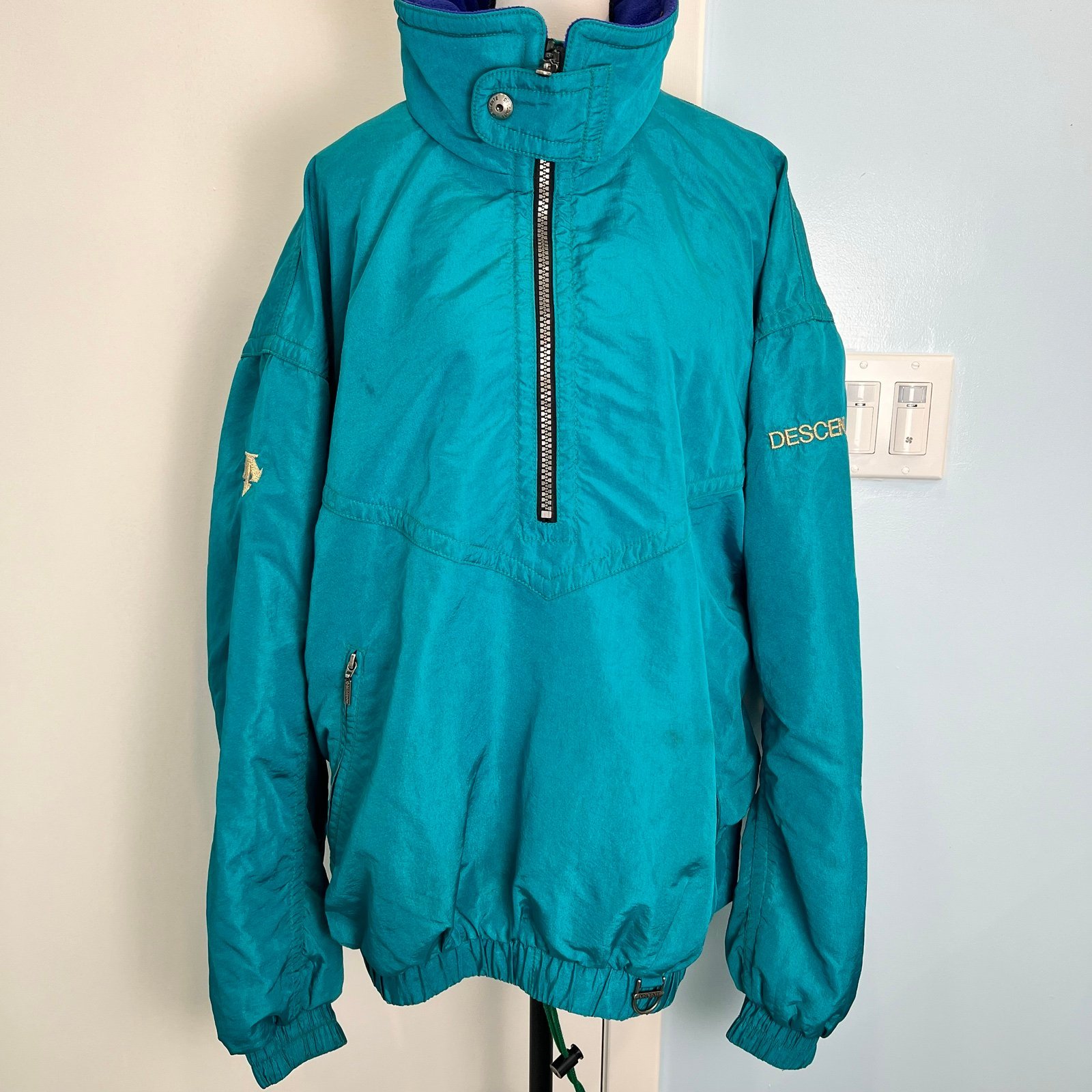 Vintage Descente 2XL Ski Jacket Teal 90's Great Condition