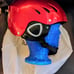 LuckyBums Medium Snow Sport Helmet Metallic Red lightweight Skiing Snowboading