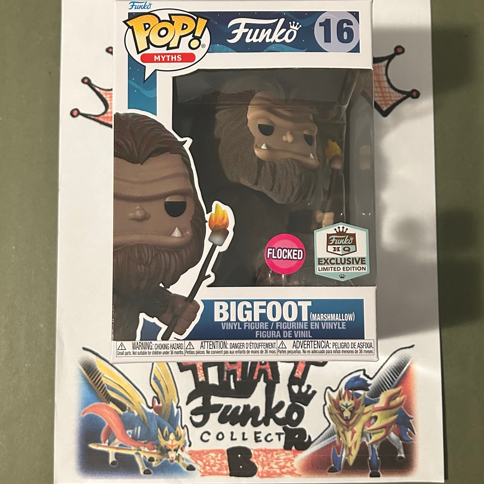 FREE SHIPPING! Bigfoot 16 with Marshmallow Flocked Funko HQ LE NM-MINT!