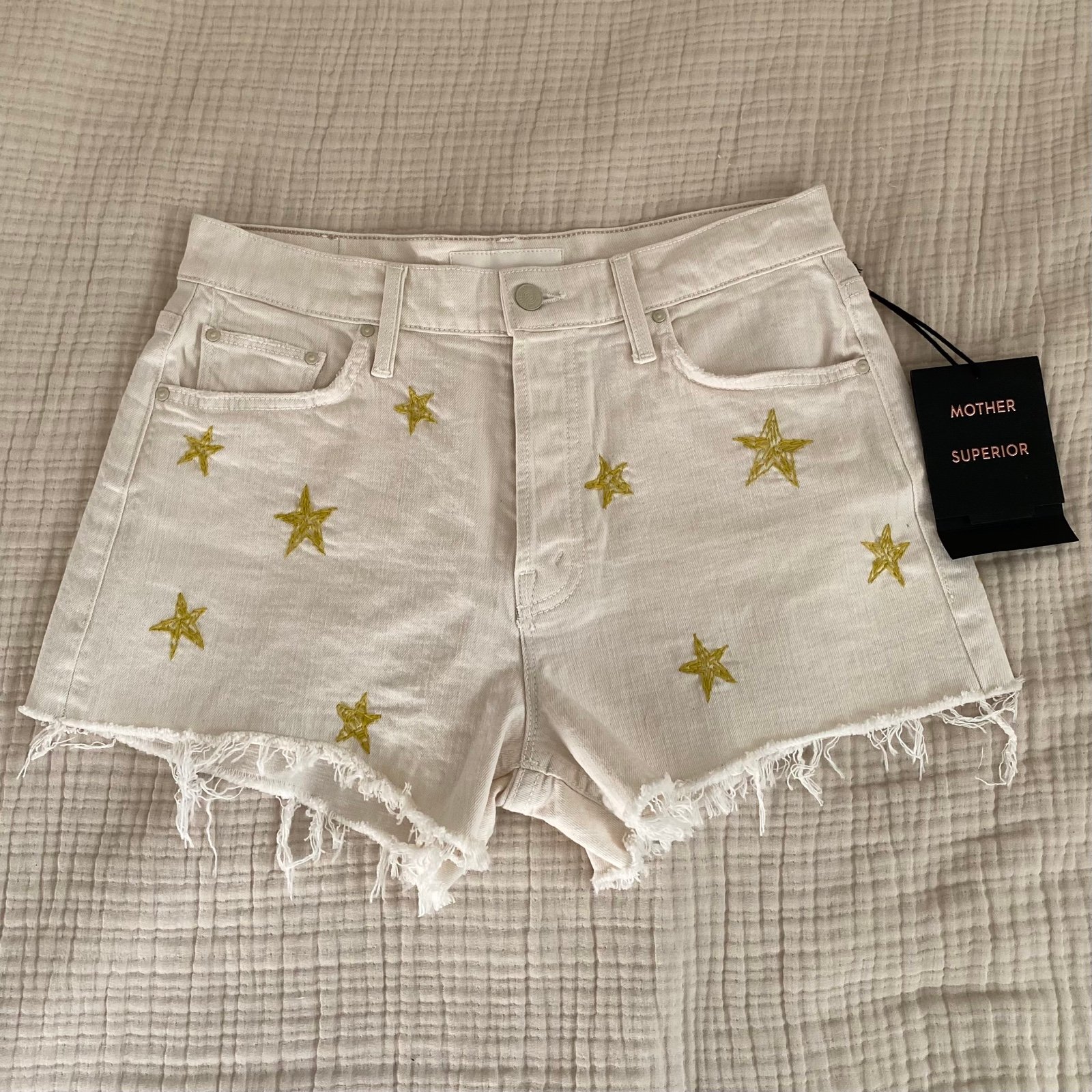 MOTHER Shoot For The Stars Tomcat Kick Fray Shorts