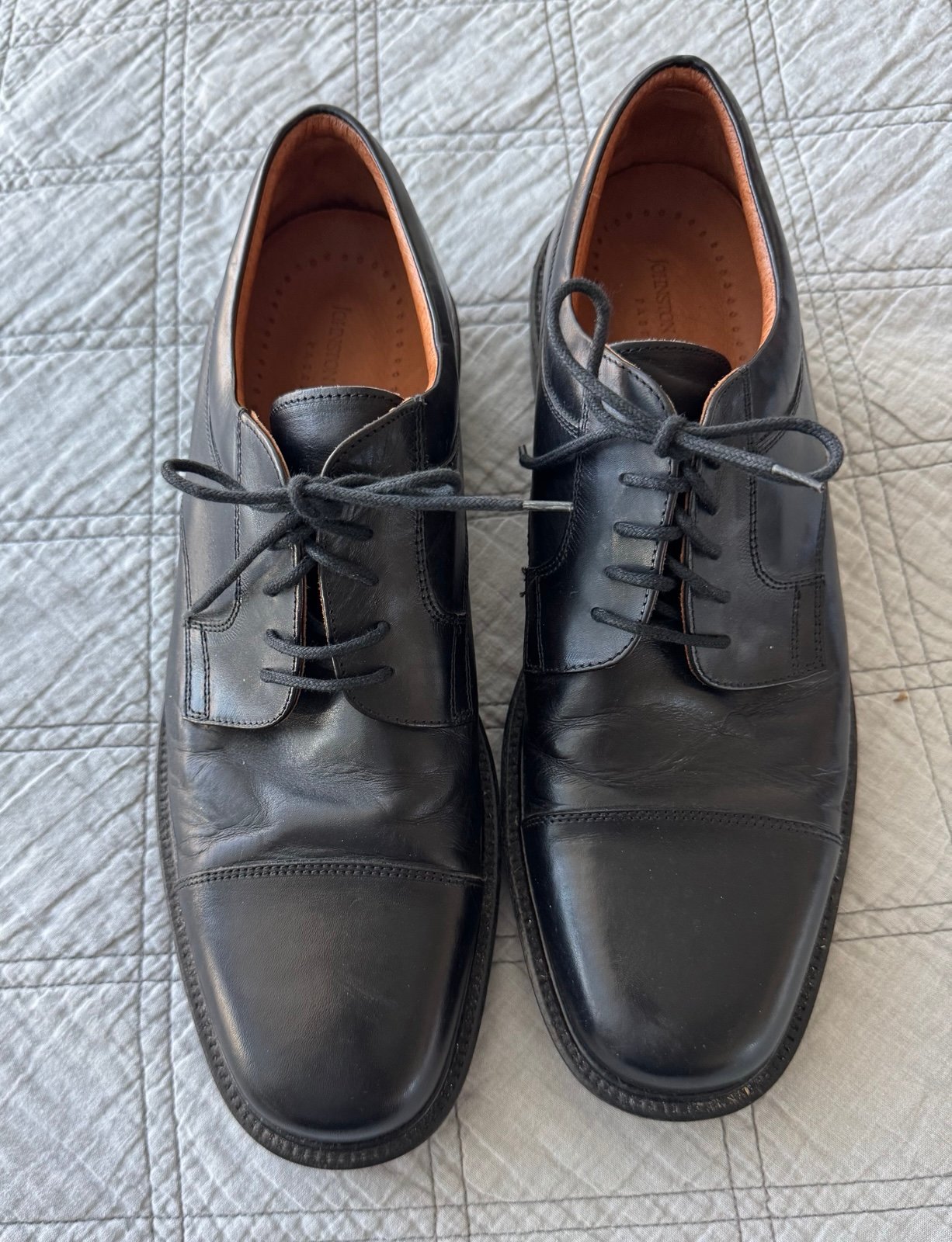 Johnston & Murphy Men’s Black Leather Shoes-size 11