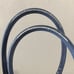 Tory Burch LARGE Ella Logo Navy Nylon Patent Leather Tote Bag MSRP 298