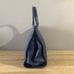 Tory Burch LARGE Ella Logo Navy Nylon Patent Leather Tote Bag MSRP 298