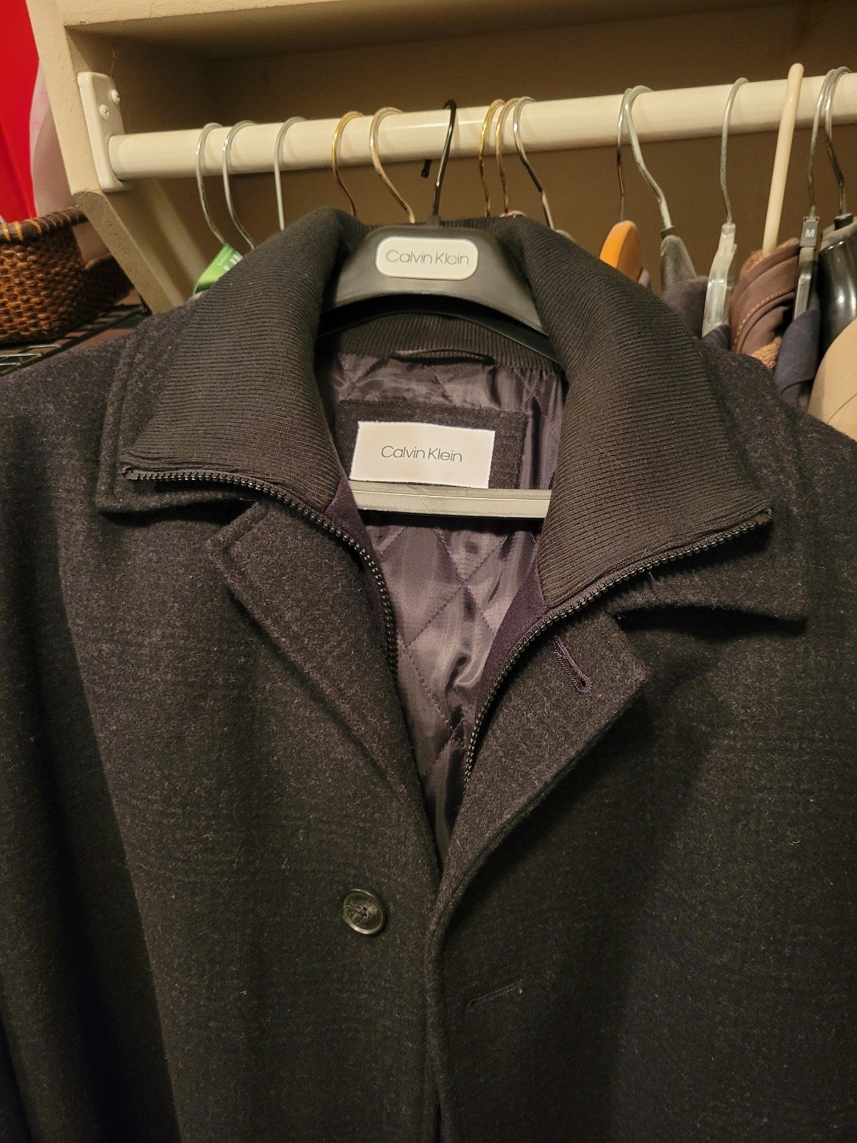 Calvin Klein wool blend coat