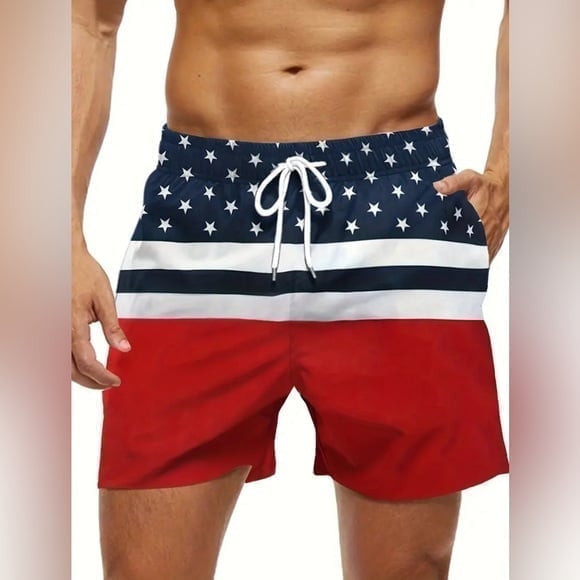 NWT MENS STARS ‘N STRIPES BOARD SHORTS - XXL (38)