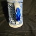 J.W. Remy Beer Stein Blue And White German Writing On Stein