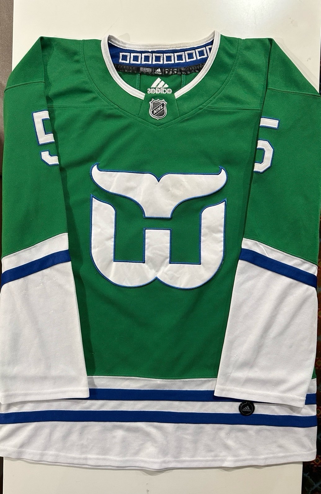 Adidas Ulf Samuelsson Hartford Whalers Jersey 56
