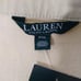 NWT Womens Lauren Ralph Lauren Desert Tan Denim Jacket Leather Trim Sz PXL