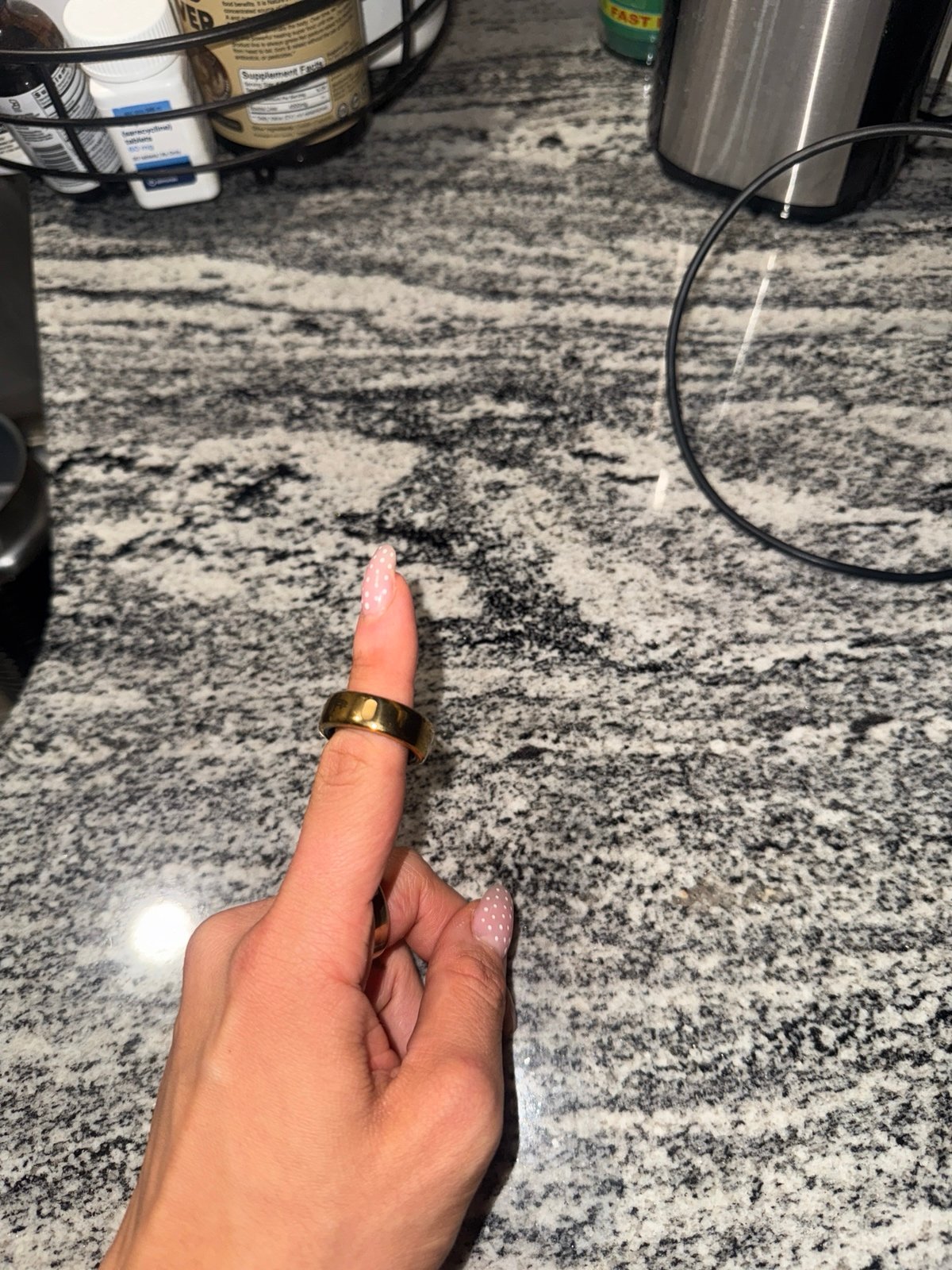 Gold Oura ring horizon gen 3