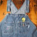 Vintage Looney Tunes Tweety Denim Shortall Overall Bibs Women's Size 22w/24w XL