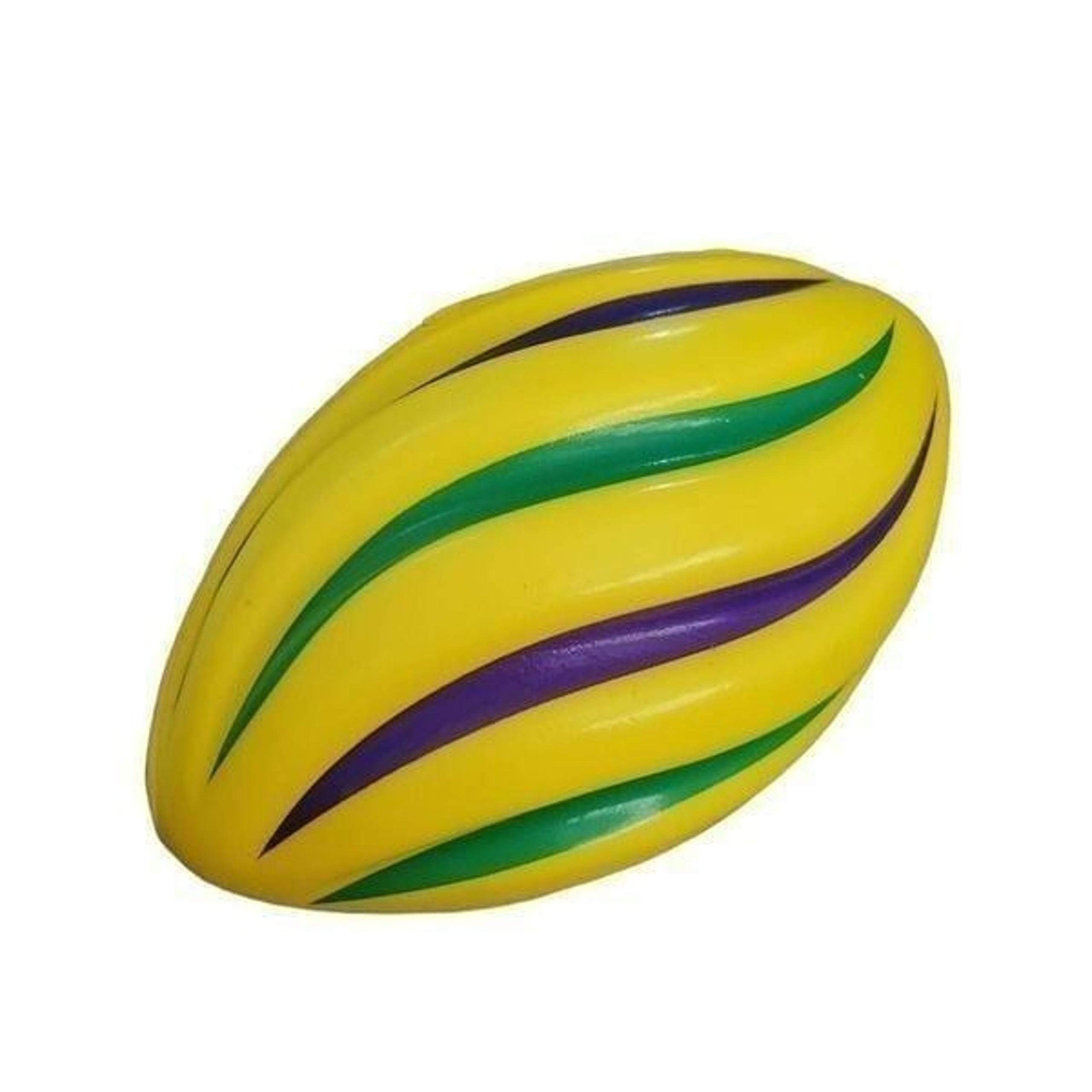 7in Purple/ Green/ Gold Foam Spiral/ Football