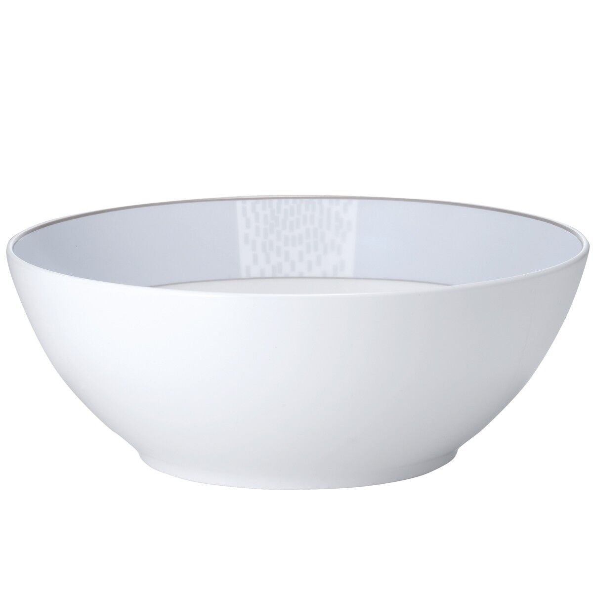 Noritake Ice Iridescence Large Serving Bowl 70 oz. White Blue NEW IN BOX
