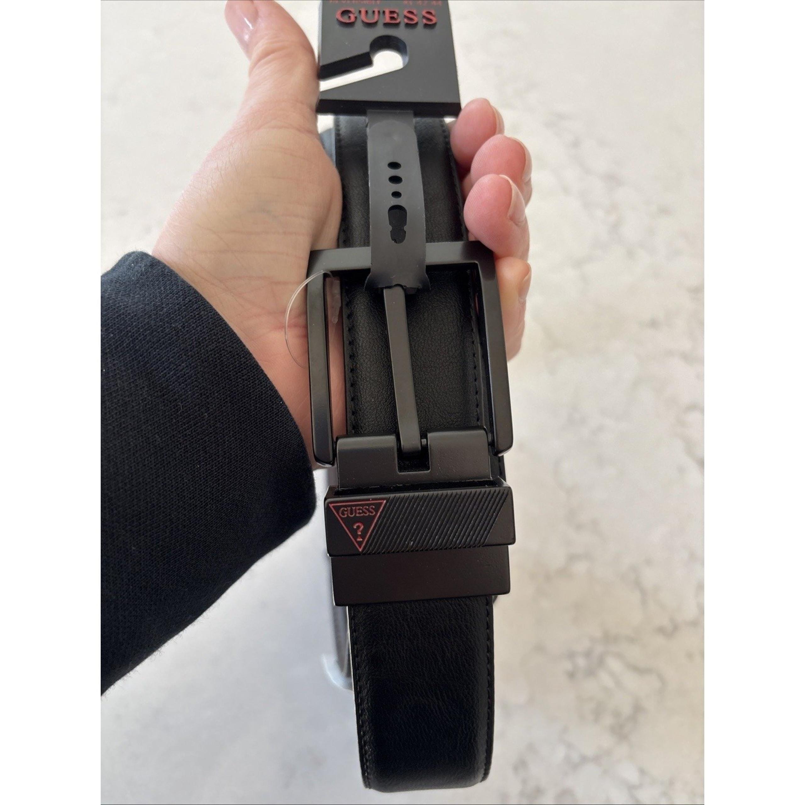 GUESS Black & Brown Reversible Men's Classic Belt XL Size 42-44 Brand New $49