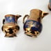 Antique Lusterware Jug Collection Copper Luster Lot of Four