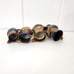 Antique Lusterware Jug Collection Copper Luster Lot of Four