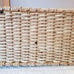 Wicker and Metal Basket Grapes Leaves