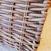Wicker and Metal Basket Grapes Leaves