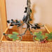 Wicker and Metal Basket Grapes Leaves