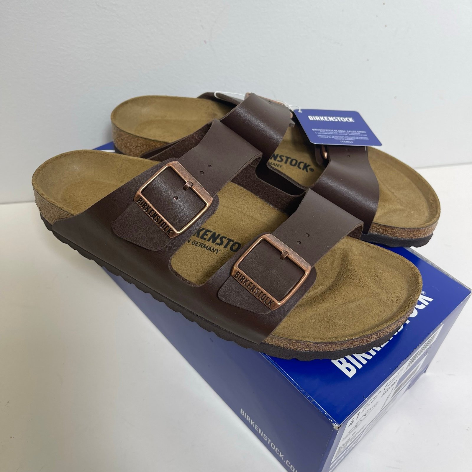 Birkenstock Arizona BS Birko Flor Dark Brown Narrow 41 Women’s 10 Men’s 8