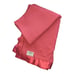 Vintage Faribault Woolen Mills Pure Wool Superwash Twin Blanket Satin Trim Red