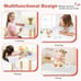Kids Art Table and Chair Set Toddler Wooden Drawing Desk with Chair
