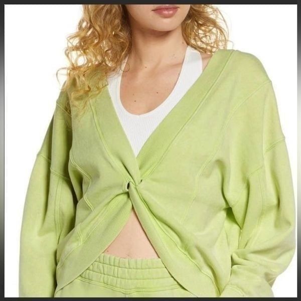 Free people FP movement go for gold reversible sweatshirt size S
