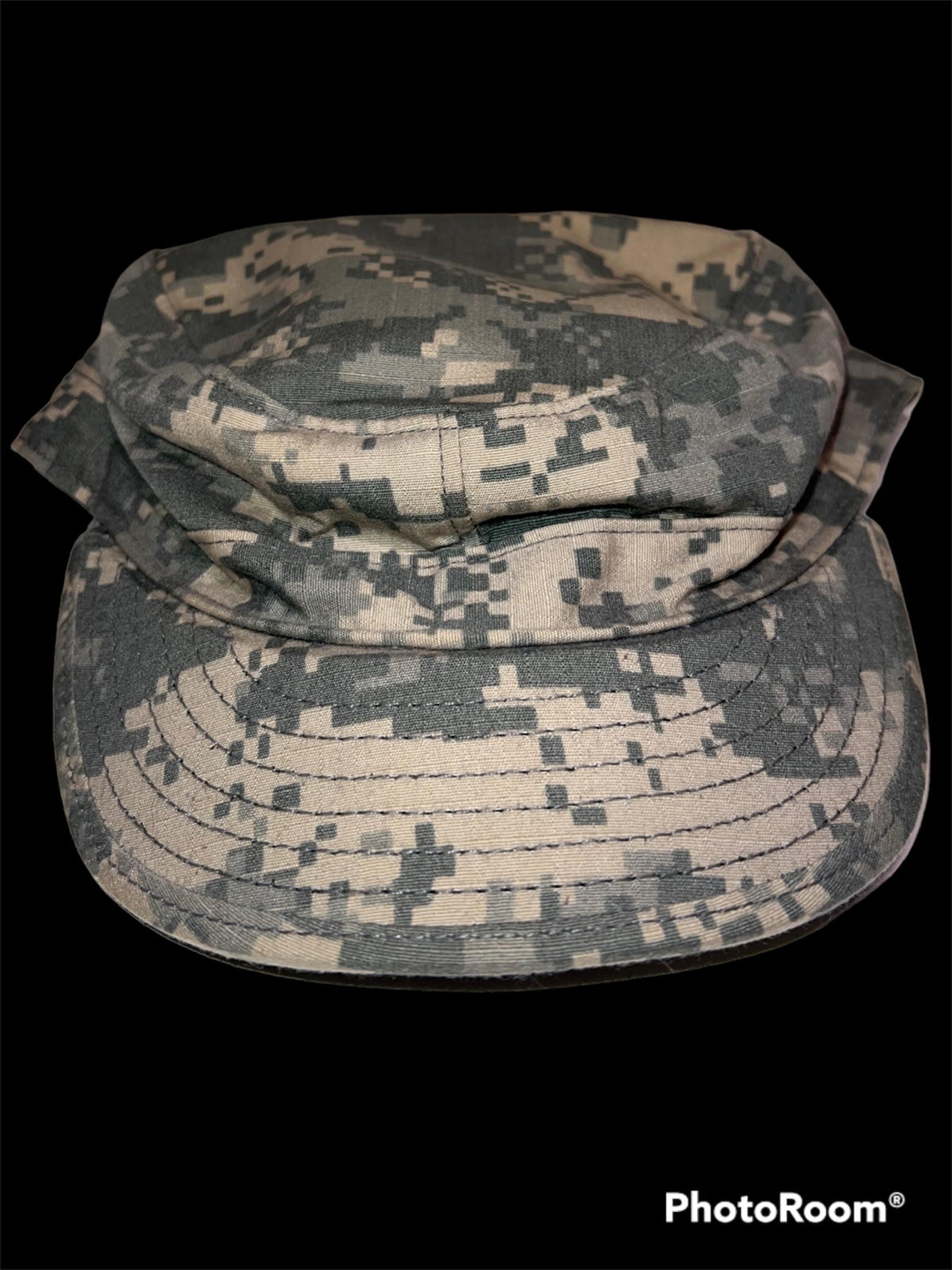 US Army Digital Camouflage ACU Genuine Military Issue GI Patrol Cap Hat PC 7 1/8
